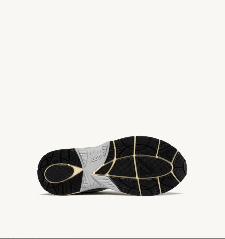 AUTRY SNEAKERS HYPERWAY SNEAKERS IN WHITE SILVER AND BLACK SYNTHETIC LEATHER AND MESH HYLM - MV03