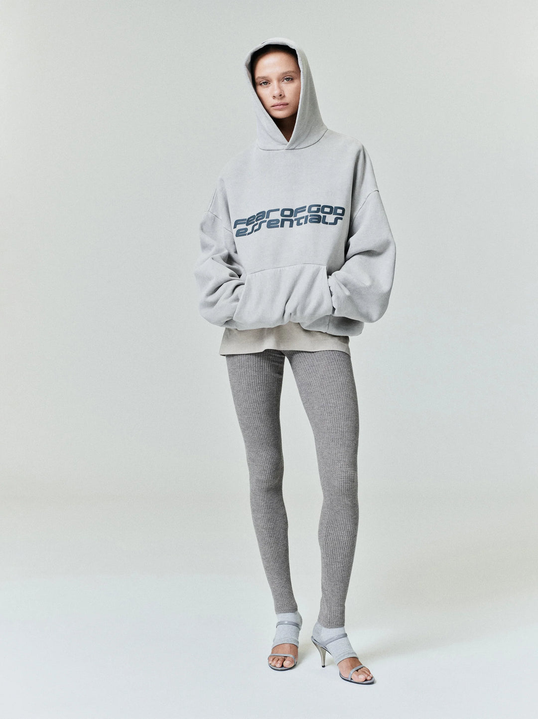 ESSENTIALS Smoke Grey '90s Fleece Hoodie