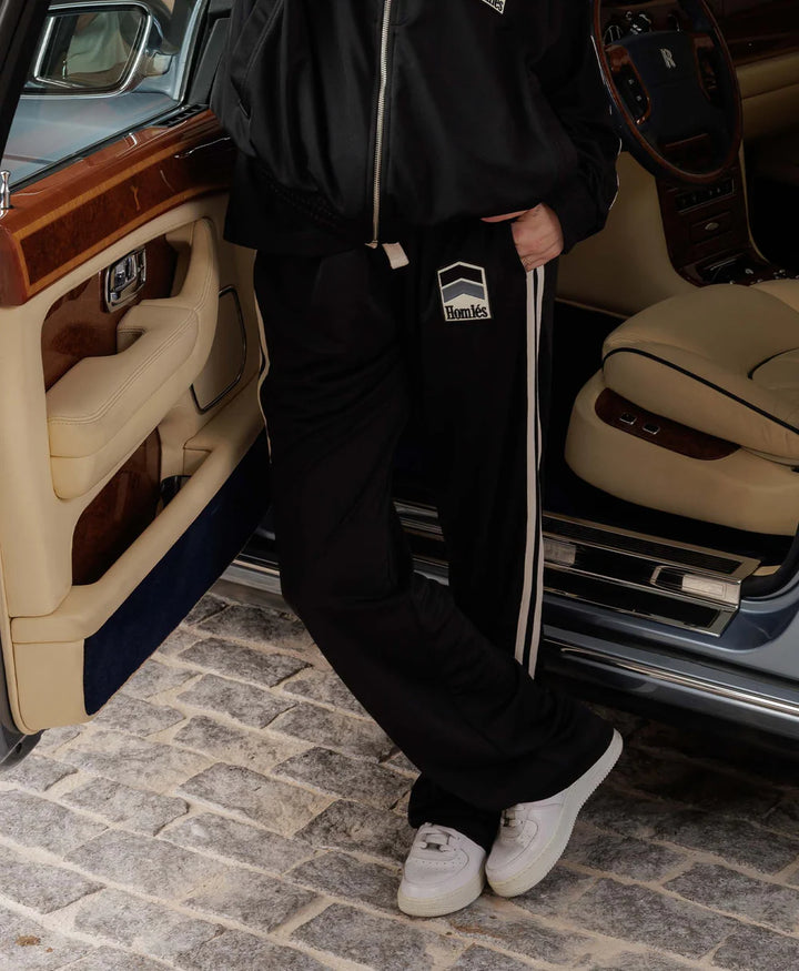 RACING TRACK PANTS BLACK
