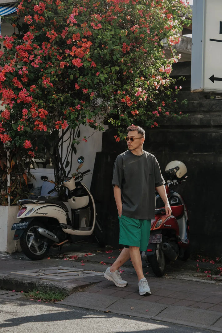 SEGUNDA+ VINTAGE WASH OVERSIZED TEE CHARCOAL