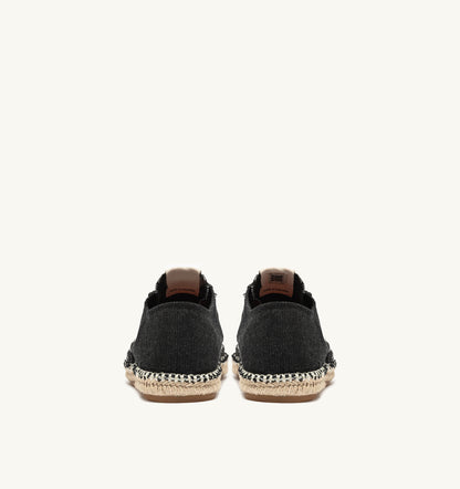 AUTRY SANDY ESPADRILLES IN BLACK CANVAS
