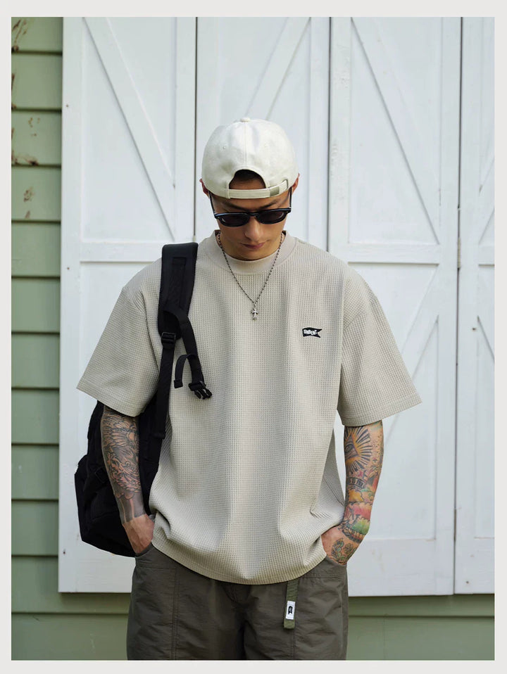 QUICK-DRY WAFFLE TEE KHAKI