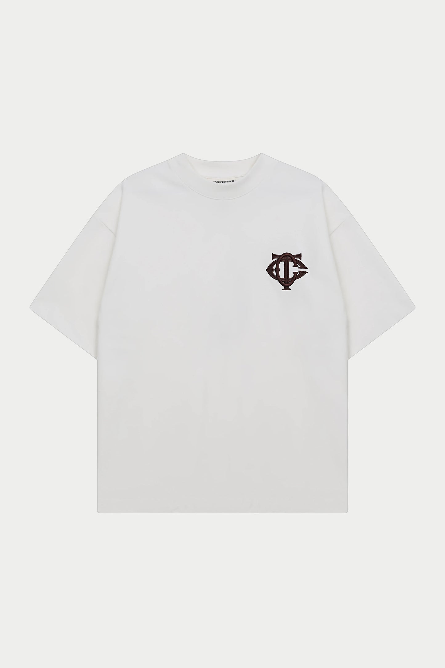 MONOGRAM EMBLEM T-SHIRT OFF WHITE