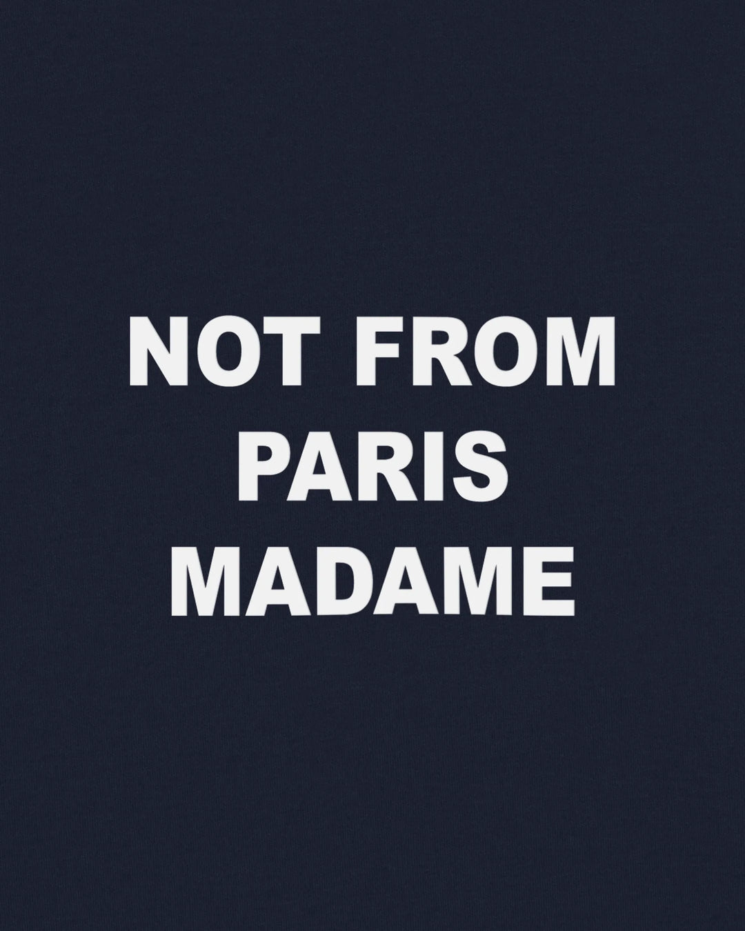 DRÔLE DE MONSIEUR T-SHIRT SLOGAN BLUE MARINE