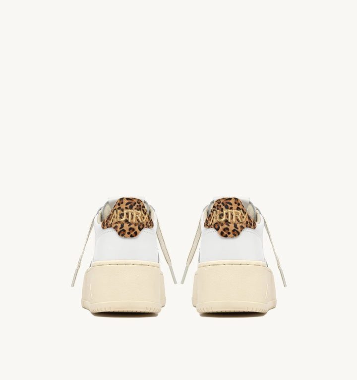 AUTRY Medalist Platform Low Women VO01 Leat/Ponysp Wht/Leop