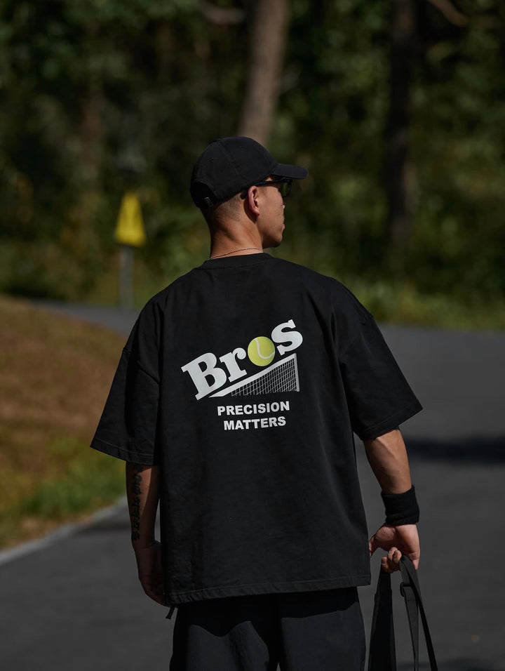 BROSHOOD TENNIS SS26 TEE BLACK