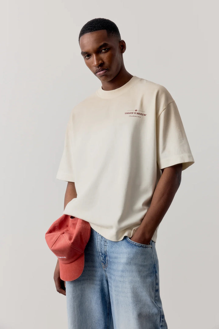 SPRAY WASH COPYRIGHT MULTI GRAPHIC T-SHIRT OFF WHITE