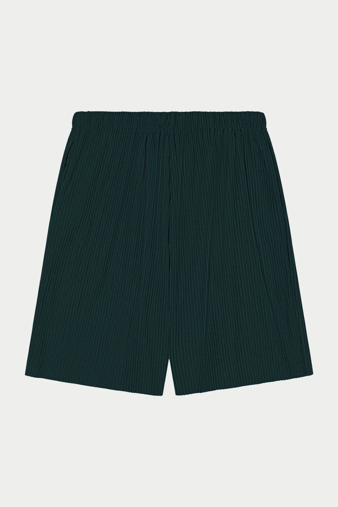 PLISSE SHORTS FOREST GREEN