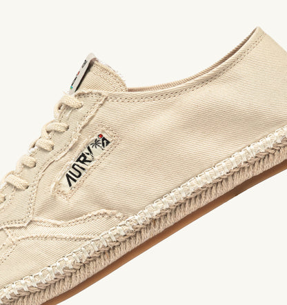 AUTRY SANDY ESPADRILLES IN IVORY CANVAS