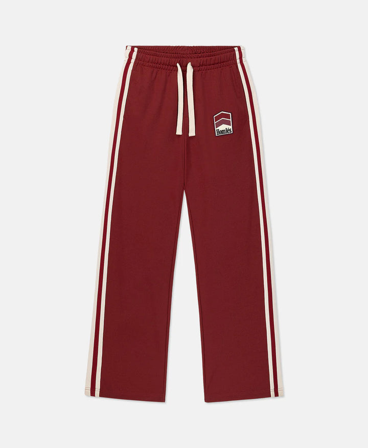 RACING TRACK PANTS BURGUNDY