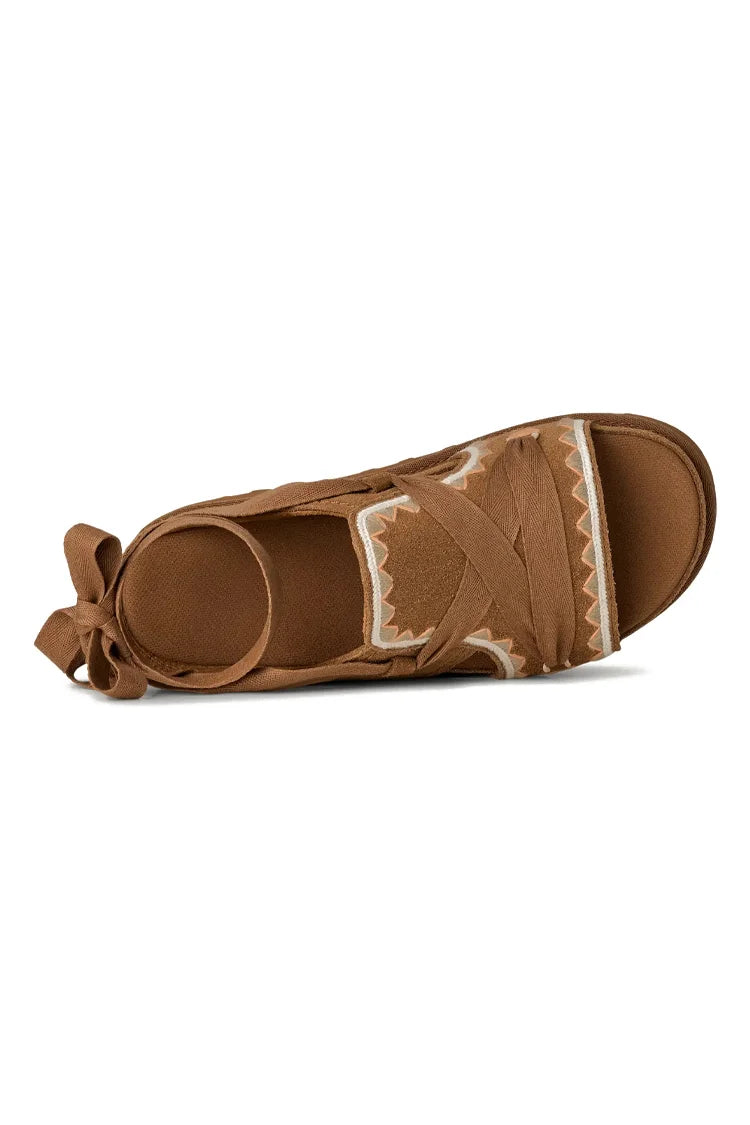 UGG Goldenstar Hi Artistitch כפכפי קשירה חומים