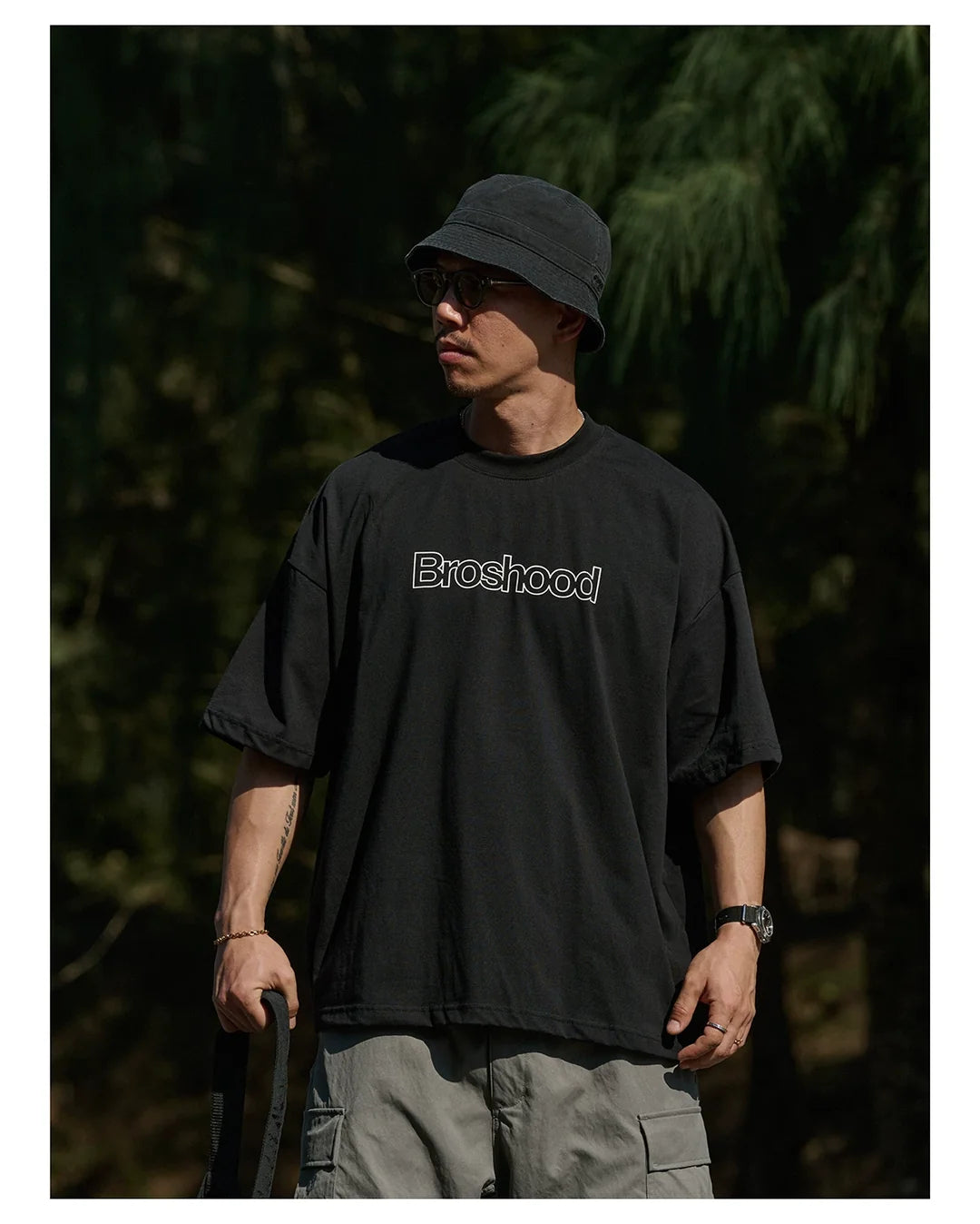 BROSHOOD SORONA® LINE PRINT TEE