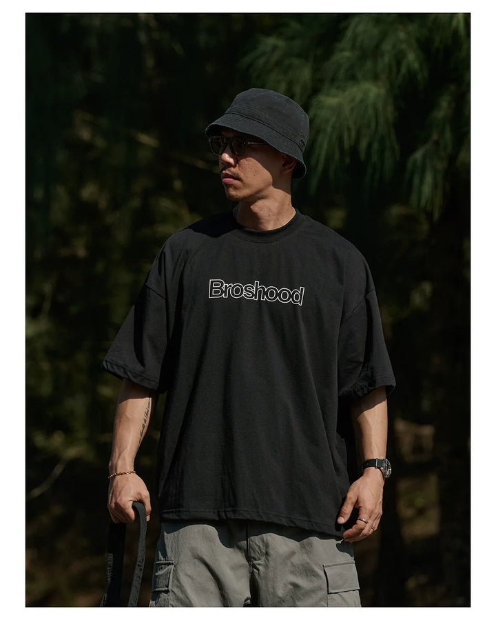 BROSHOOD SORONA® LINE PRINT TEE