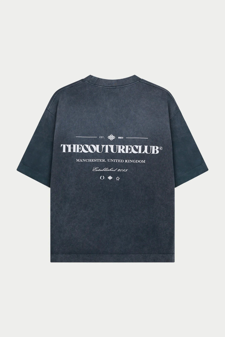 SPRAY WASH COPYRIGHT MULTI GRAPHIC T-SHIRT