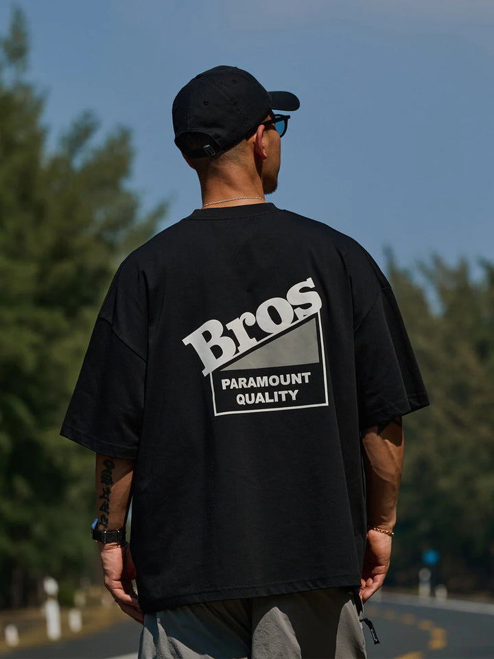 "PARAMOUNT QUALITY" LOGO TEE BLACK