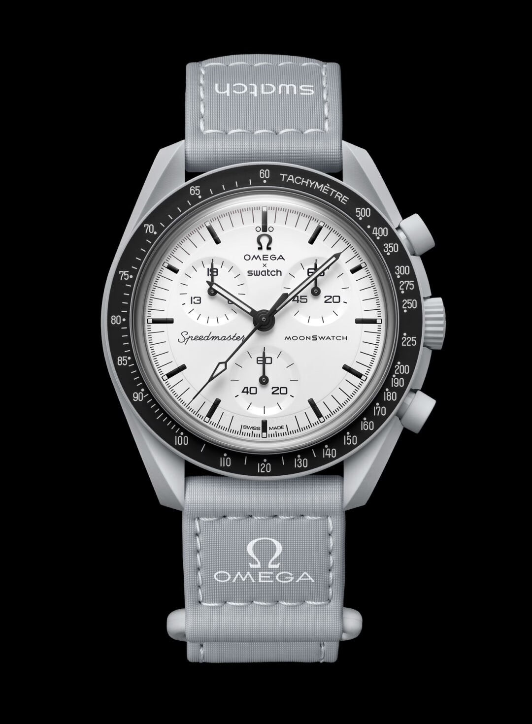 Swatch x Omega Bioceramic Moonswatch 1965 SO33M106 שעון אומגה בשיתוף פעולה עם סווטש