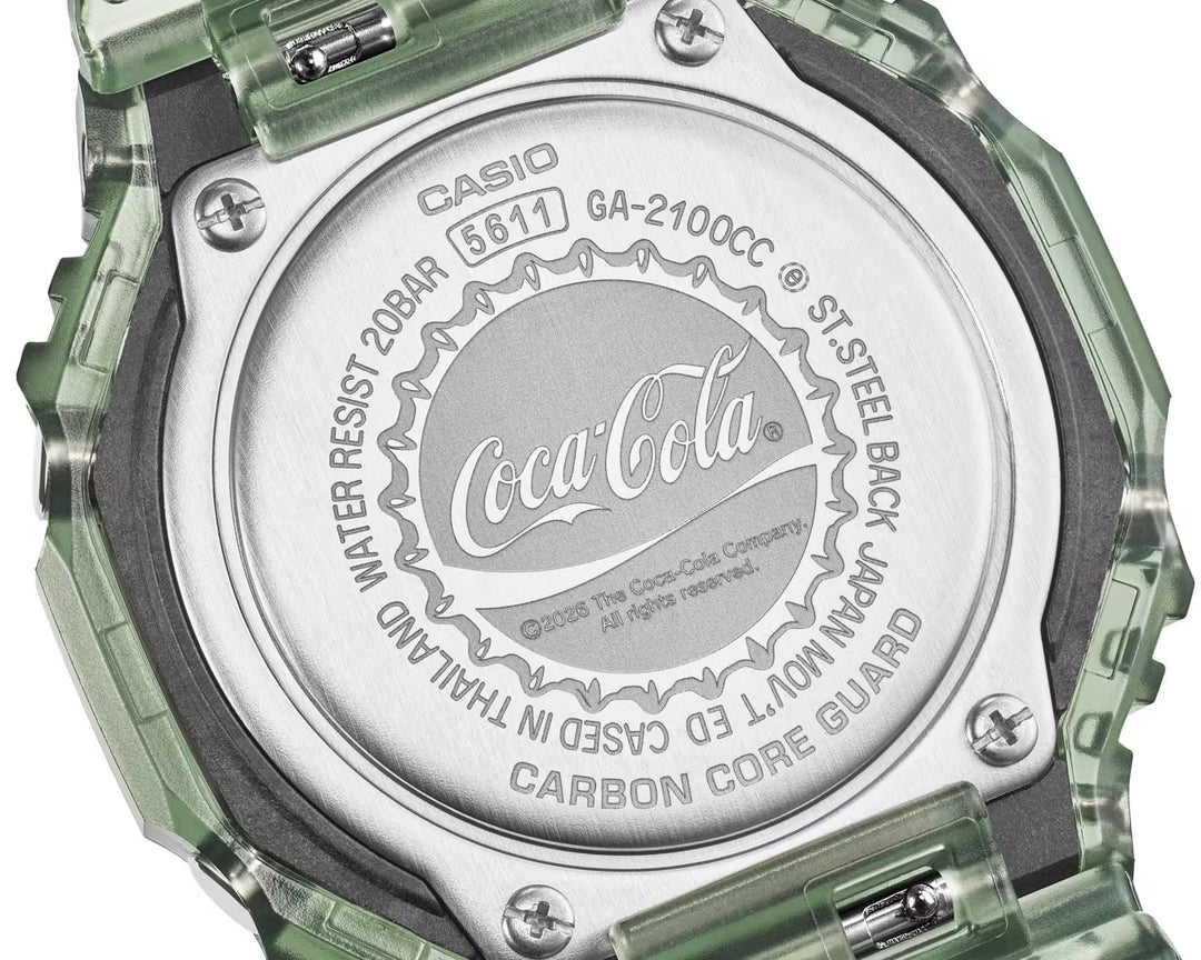 CASIO X COCA-COLA G-SHOCK ANALOG-DIGITAL 2100 SERIES
GA-2100CC-3A