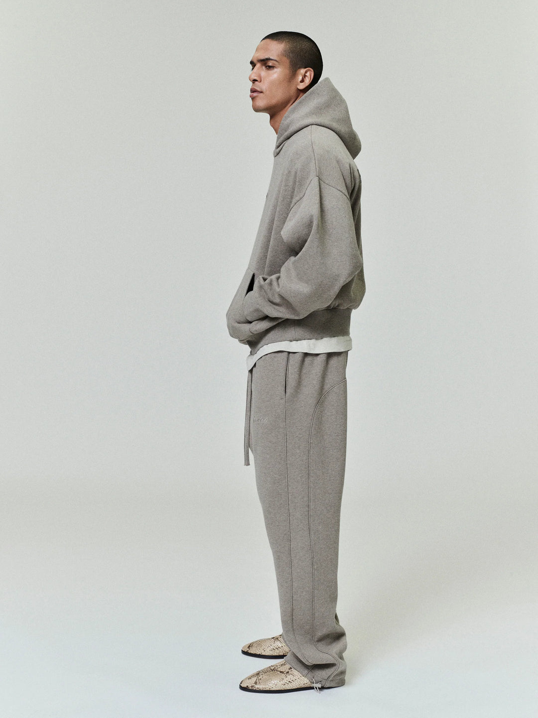 ESSENTIALS Classic Fleece Hoodie | Homestead Heather