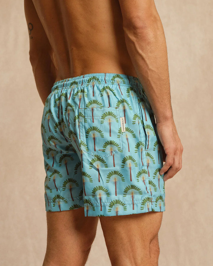 PENINSULA MEN'S TROPICANA SWIM SHORTS LIGHT BLUE