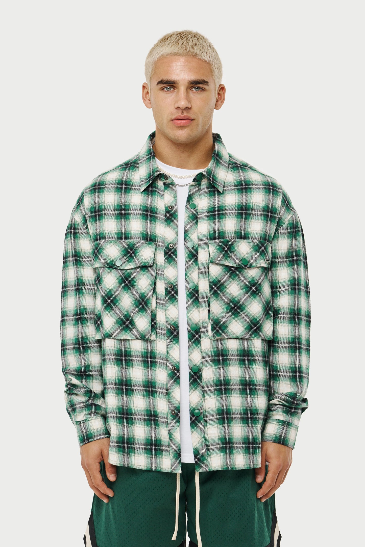 COPYRIGHT CHECK RELAXED SHIRT