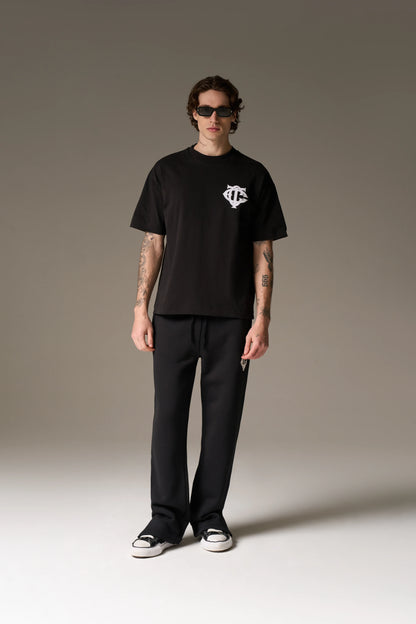 MONOGRAM EMBLEM T-SHIRT BLACK