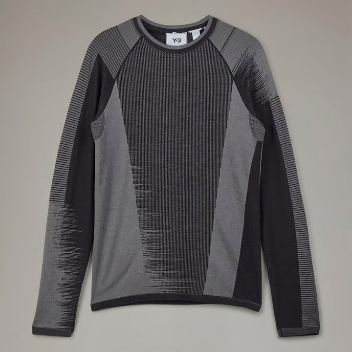 Y-3 ENGINEERED KNIT LONG SLEEVE BASELAYER TEE