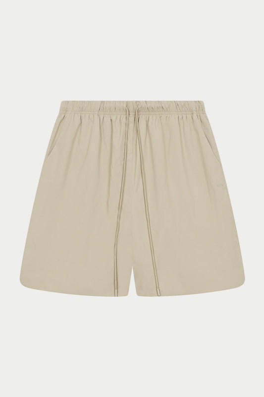 NYLON DRAWCORD SHORTS STONE