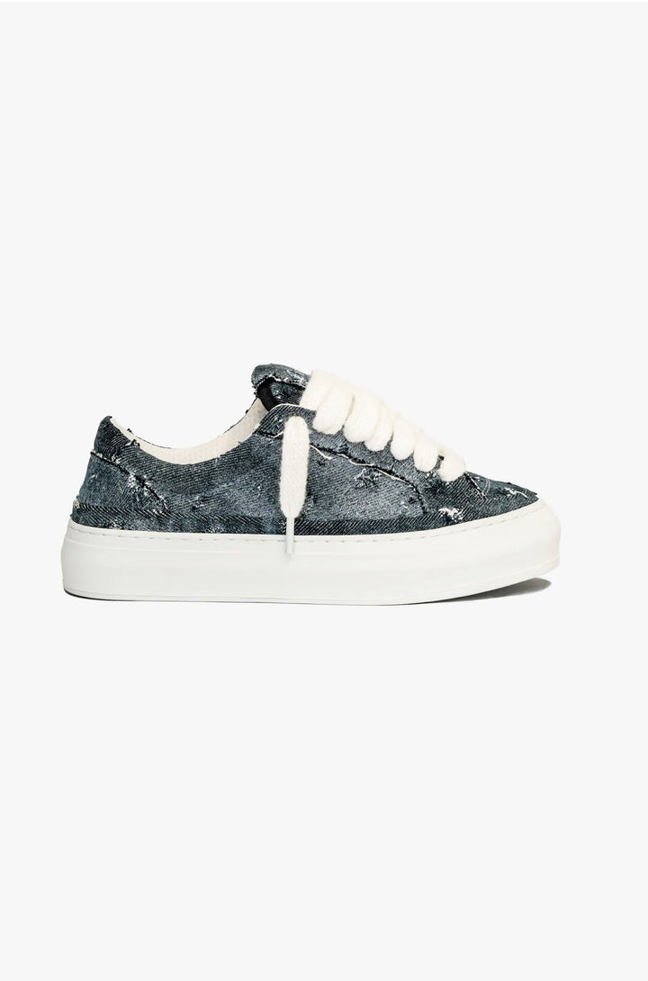 NUMERIS ATHENA - FRAYED DENIM נעלי סניקרס נומריס
