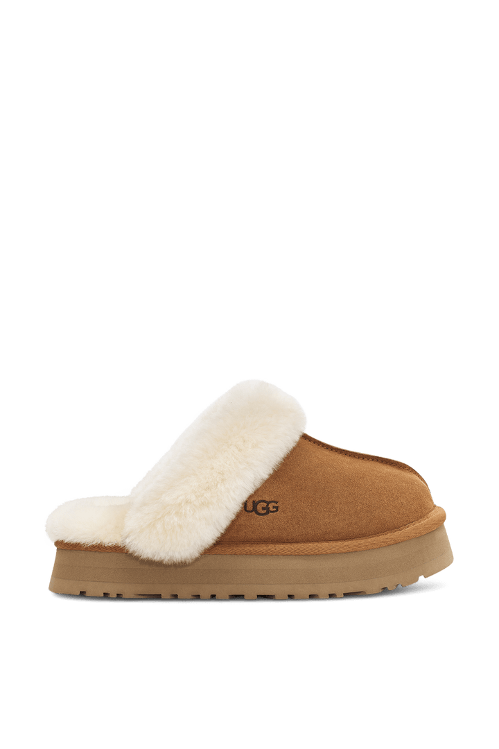 UGG WOMEN'S DISQUETTE CHESTNUT כפכפי נשים דיסקוטה חום