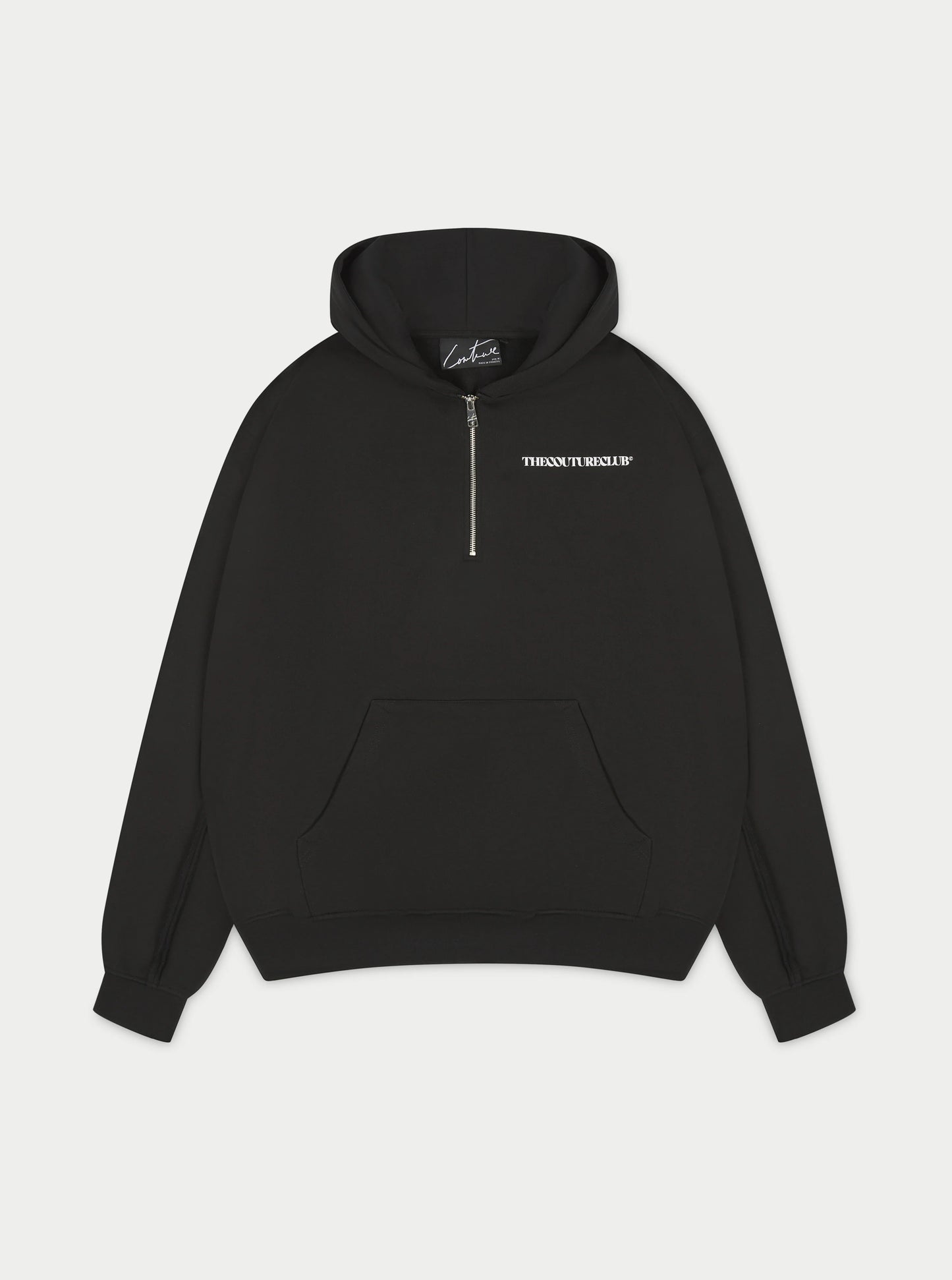 RAW SEAM QUARTER ZIP HOODIE