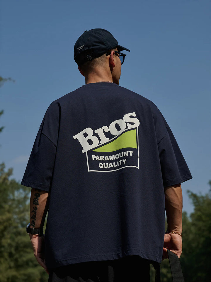 "PARAMOUNT QUALITY" LOGO TEE NAVY