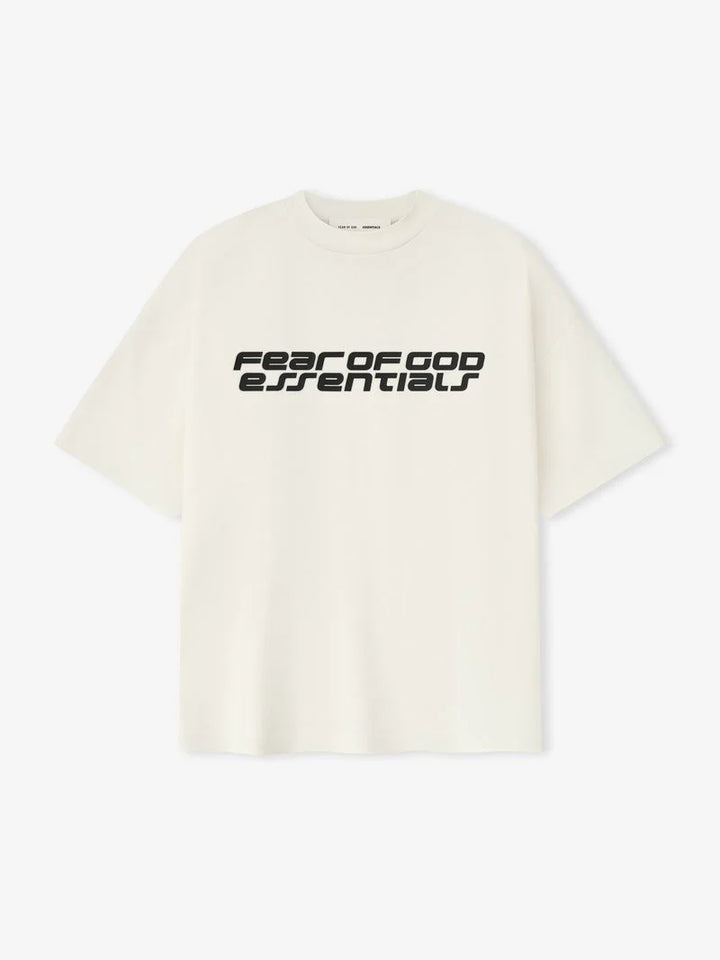 ESSENTIALS Ponte 90s Tee Ivory