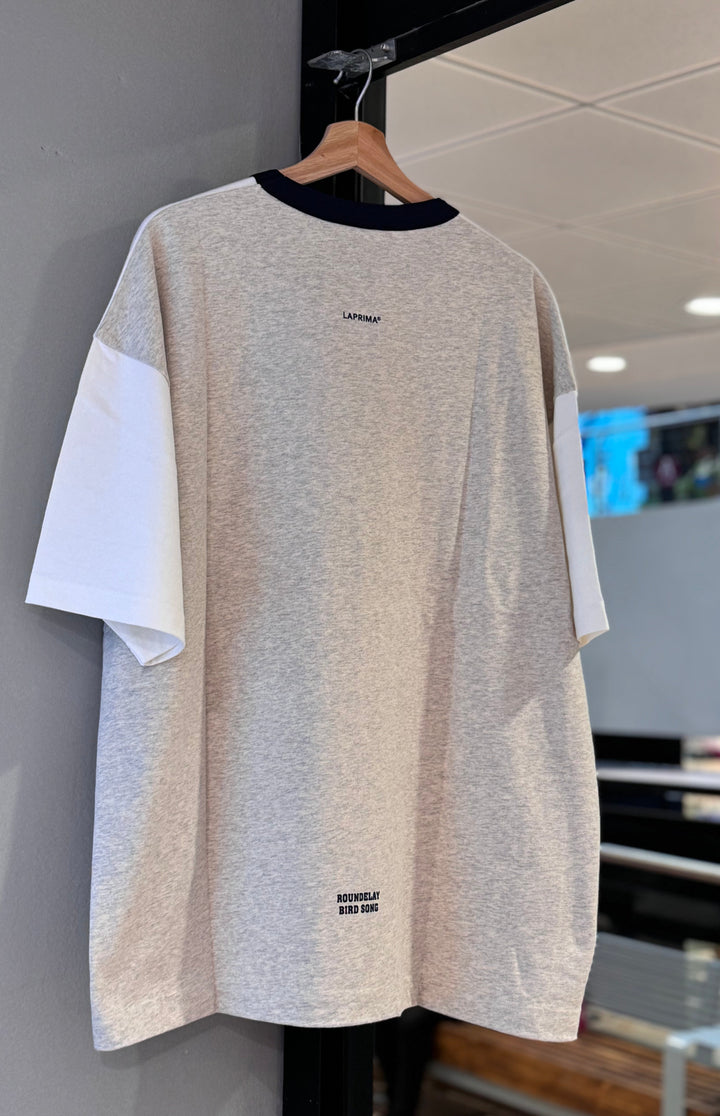 LAPRIMA LIMITED TEE WHITE & GREY