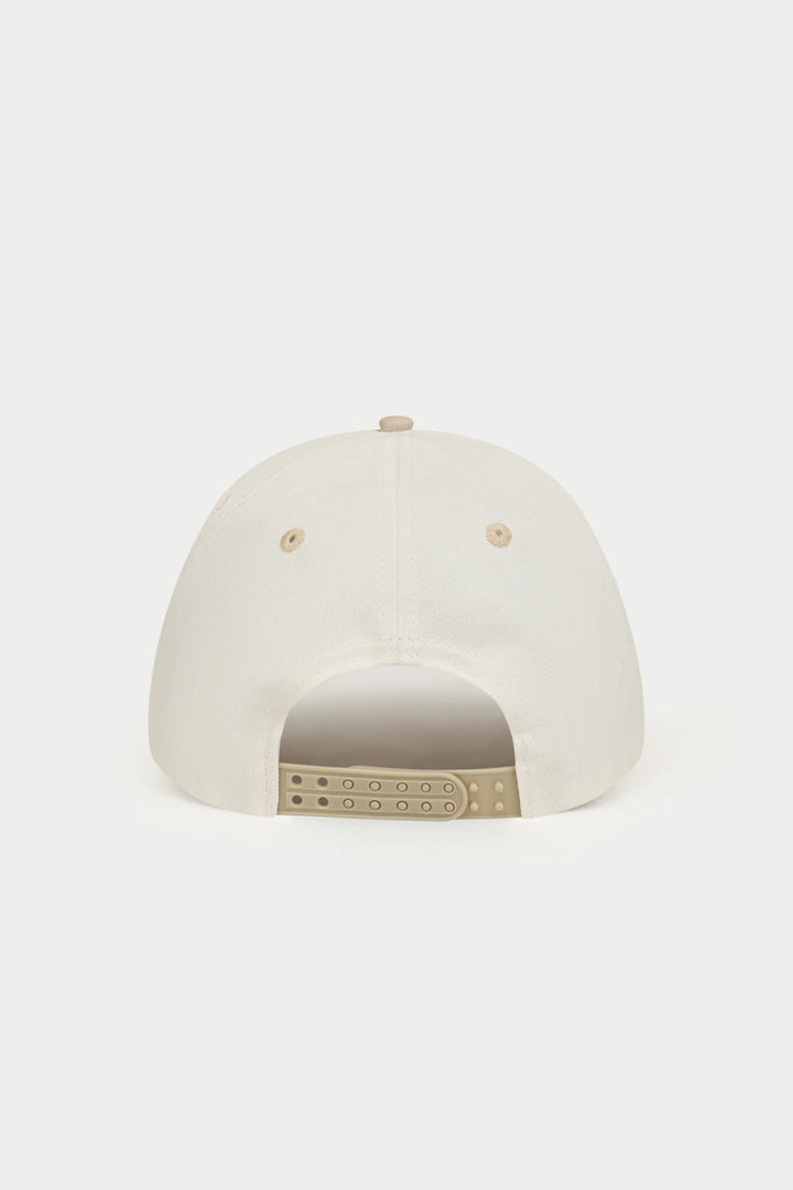 LAUREL EMBROIDERY CAP BEIGE