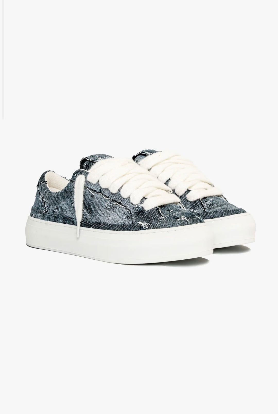 NUMERIS ATHENA - FRAYED DENIM נעלי סניקרס נומריס