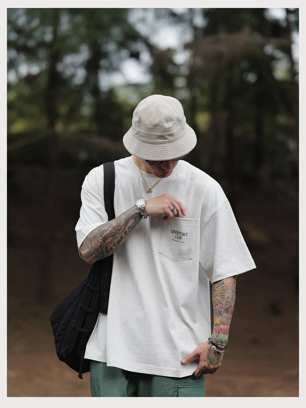CRACKLE DISTRESSED PRINT TEE IVORY