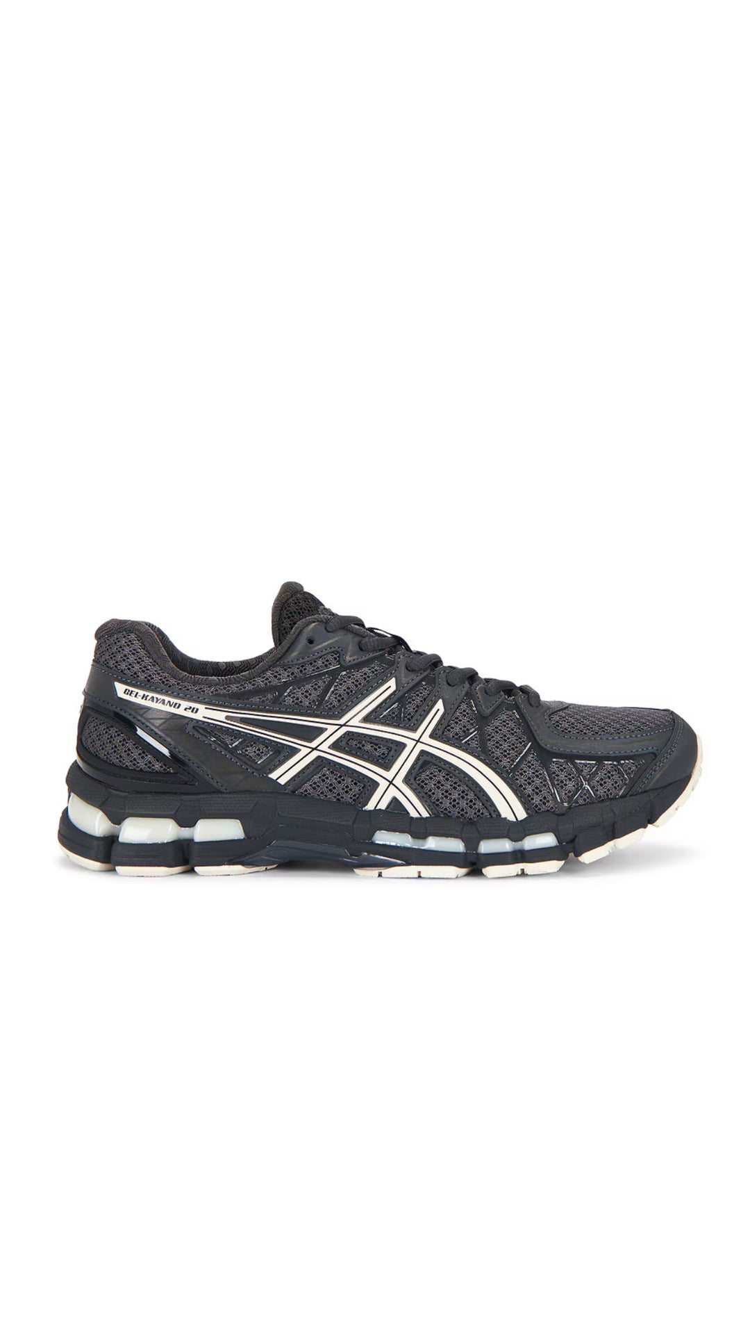 ASICS GEL-KAYANO 20 OBSIDIAN GREY OATMEL סניקרס ג׳ל קיאנו 20