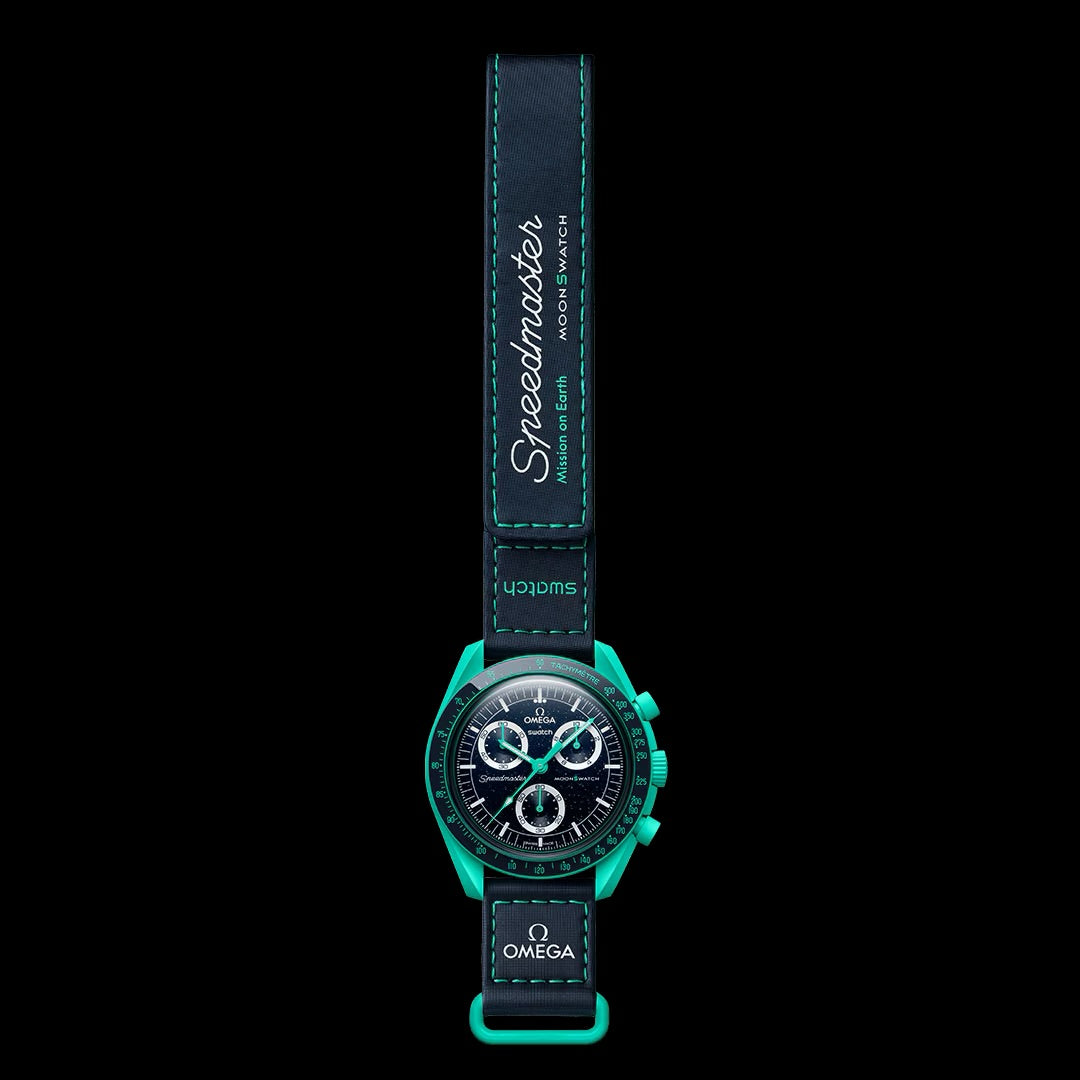 OMEGA X SWATCH MISSION ON EARTH - POLAR LIGHTS SO33L103 שעון אומגה בשיתוף פעולה עם סווטש