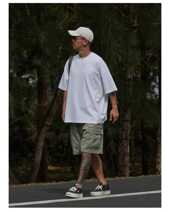 BROSHOOD "OFFICIAL" LOGO PRINT TEE WHITE
