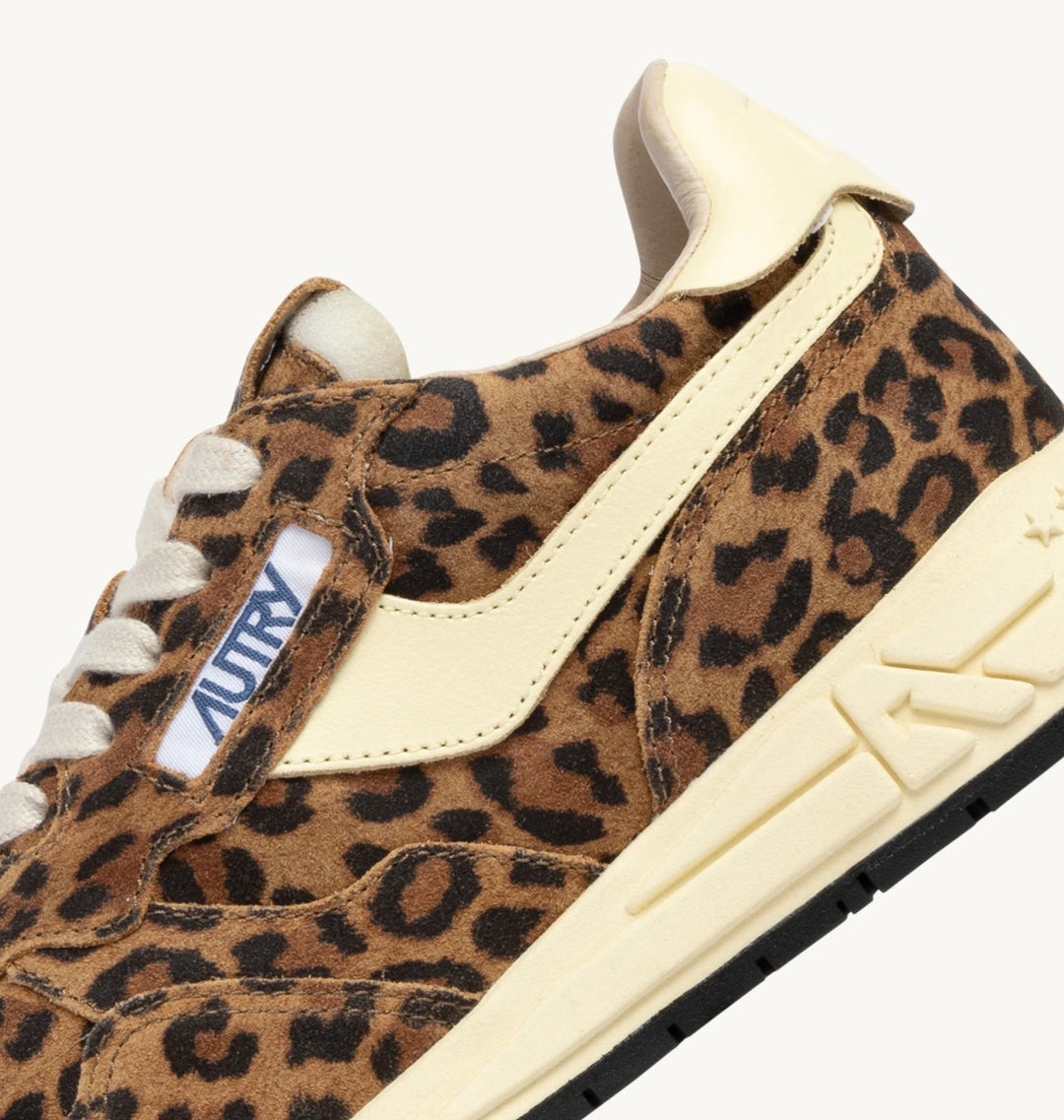 AUTRY SNEAKERS
REELWIND LOW SNEAKERS IN LEOPARD SUEDE AND RUTABAGA LEATHER WWLW - UJ02