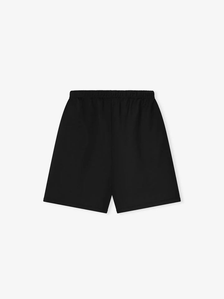 ESSENTIALS SATIN FLEECE RELAXED SWEATSHORT