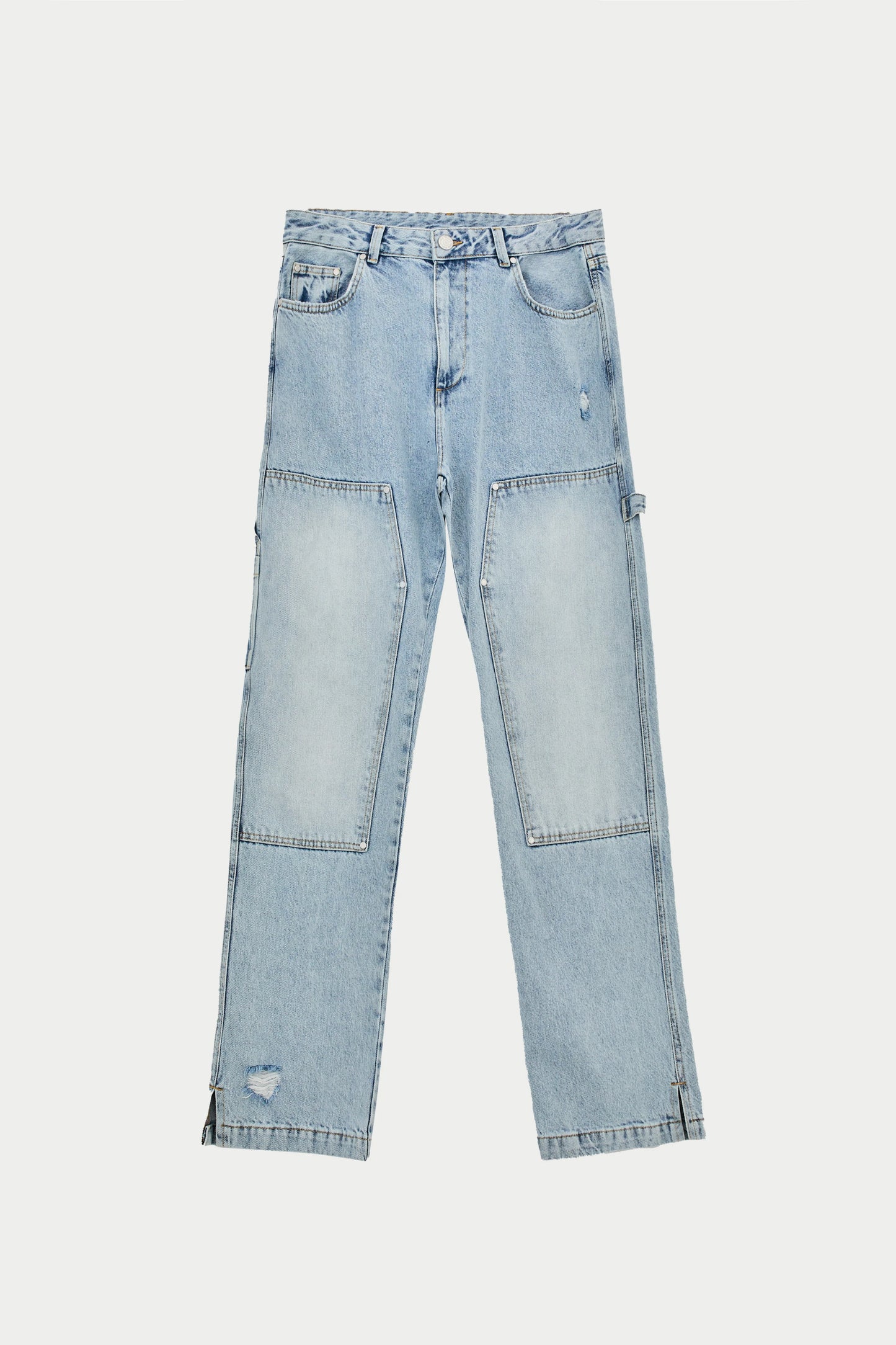 DENIM RIVET DETAIL CARPENTER JEANS