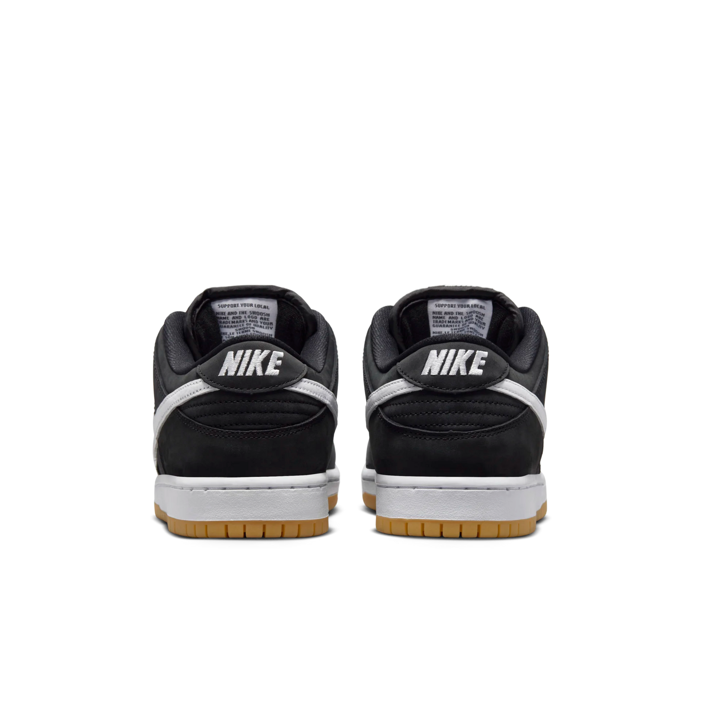 Nike SB Dunk Low Black and Gum Light Brown