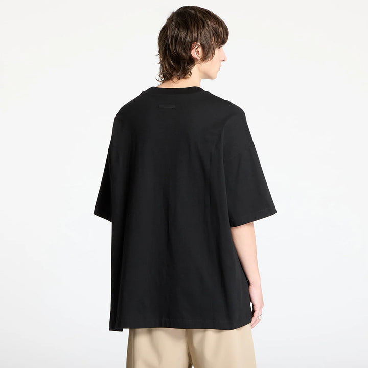 JERSEY CREWNECK TEE - BLACK
