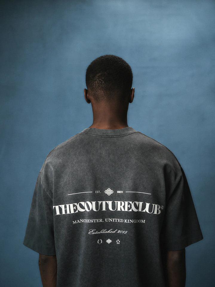 SPRAY WASH COPYRIGHT MULTI GRAPHIC T-SHIRT