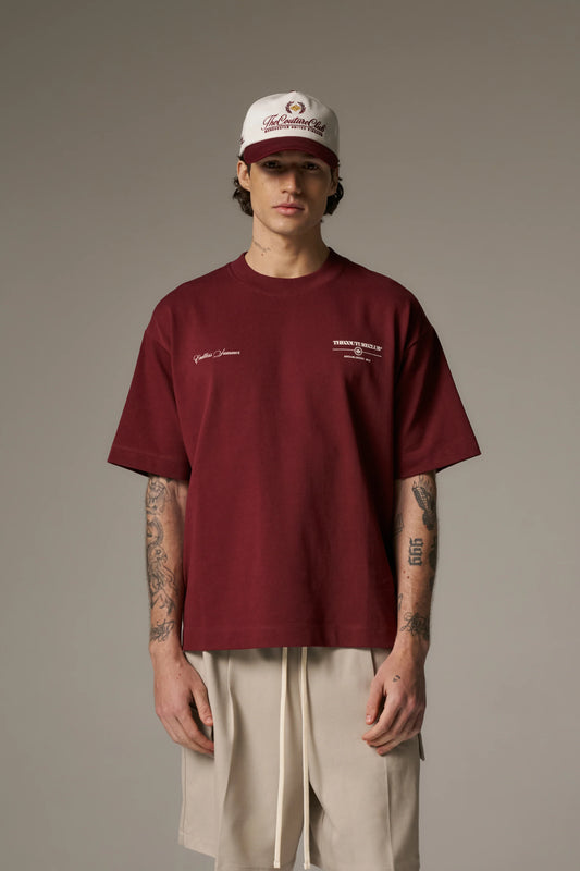 ENDLESS SUMMER GRAPHIC T-SHIRT BURGUNDY