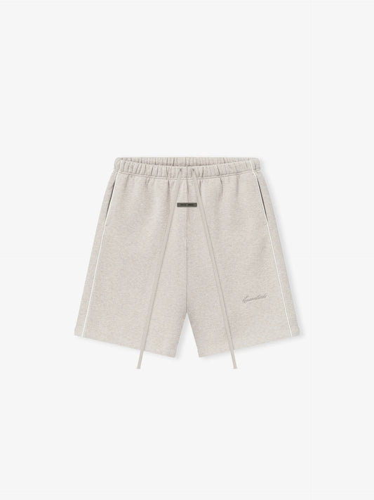 RELAXED FLEECE SWEATSHORT WITH PIPING