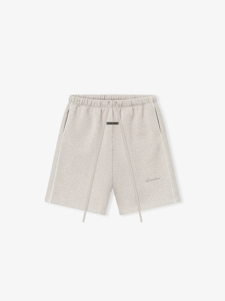 RELAXED FLEECE SWEATSHORT WITH PIPING