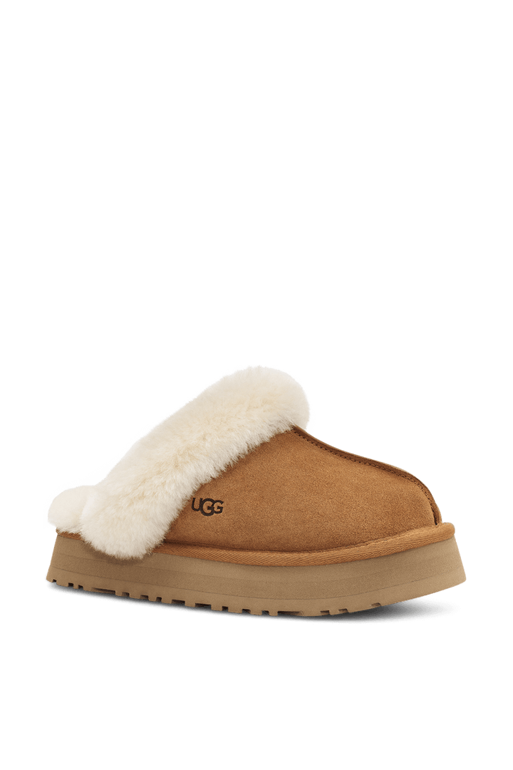 UGG WOMEN'S DISQUETTE CHESTNUT כפכפי נשים דיסקוטה חום