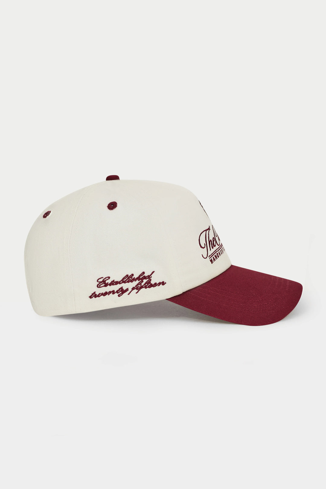 LAUREL EMBROIDERY CAP BURGUNDY